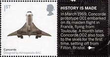 2009 GB - LS57 - "Design Classics: Concorde" Single Smiler MNH